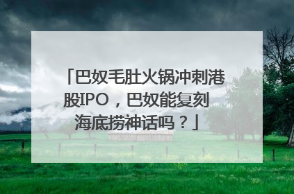 巴奴毛肚火锅冲刺港股IPO，巴奴能复刻海底捞神话吗？