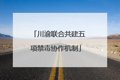 川渝联合共建五项禁毒协作机制