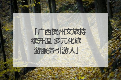 广西贺州文旅持续升温 多元化旅游服务引游人