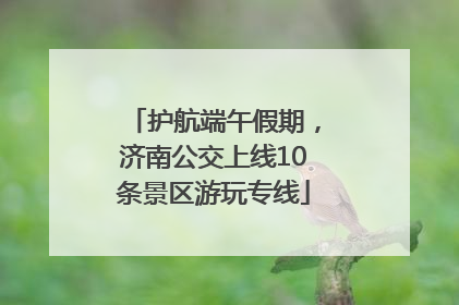 护航端午假期，济南公交上线10条景区游玩专线