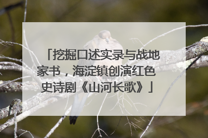 挖掘口述实录与战地家书，海淀镇创演红色史诗剧《山河长歌》