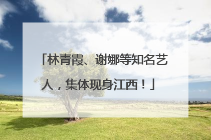 林青霞、谢娜等知名艺人，集体现身江西！