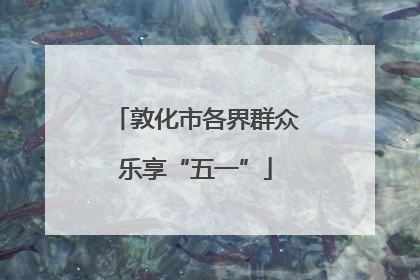 敦化市各界群众乐享“五一”