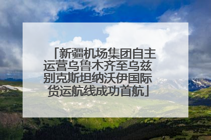 新疆机场集团自主运营乌鲁木齐至乌兹别克斯坦纳沃伊国际货运航线成功首航