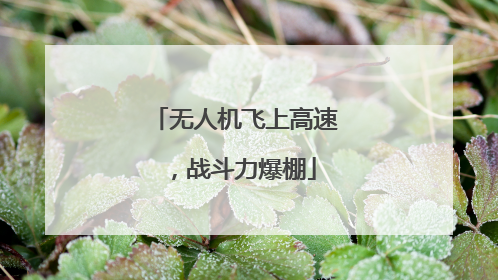 无人机飞上高速，战斗力爆棚
