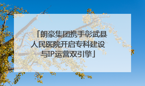 朗豪集团携手彰武县人民医院开启专科建设与IP运营双引擎