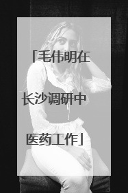 毛伟明在长沙调研中医药工作