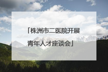 株洲市二医院开展青年人才座谈会