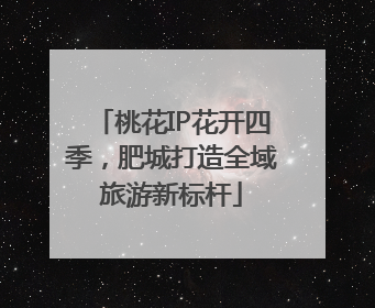 桃花IP花开四季，肥城打造全域旅游新标杆
