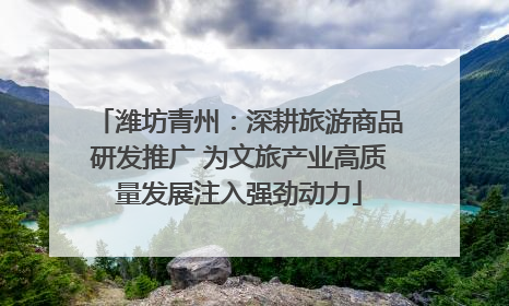 潍坊青州：深耕旅游商品研发推广 为文旅产业高质量发展注入强劲动力
