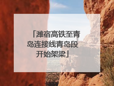 潍宿高铁至青岛连接线青岛段开始架梁