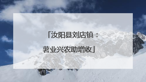 汝阳县刘店镇：薯业兴农助增收