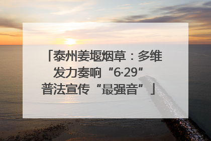泰州姜堰烟草：多维发力奏响“6·29”普法宣传“最强音”