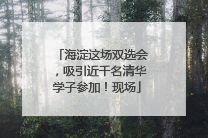 海淀这场双选会，吸引近千名清华学子参加！现场