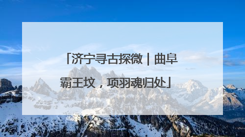 济宁寻古探微｜曲阜霸王坟，项羽魂归处