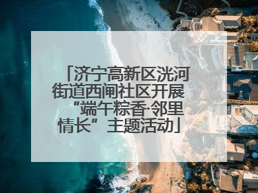 济宁高新区洸河街道西闸社区开展“端午粽香·邻里情长”主题活动