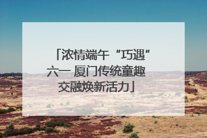 浓情端午“巧遇”六一 厦门传统童趣交融焕新活力