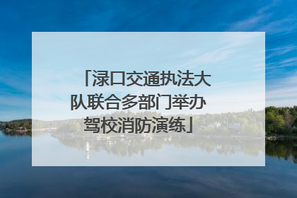 渌口交通执法大队联合多部门举办驾校消防演练