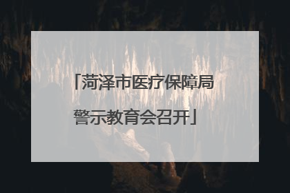 菏泽市医疗保障局警示教育会召开