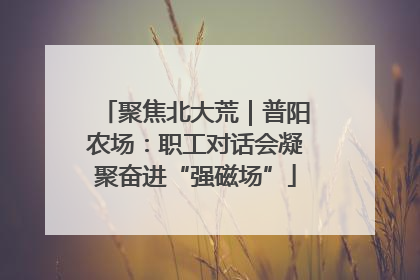 聚焦北大荒｜普阳农场：职工对话会凝聚奋进“强磁场”