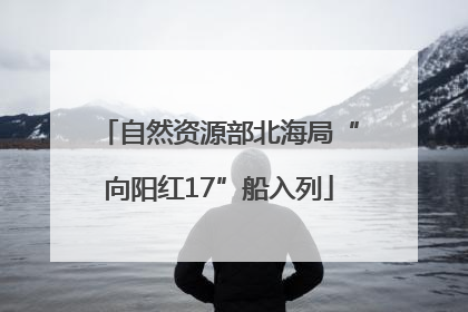 自然资源部北海局“向阳红17”船入列