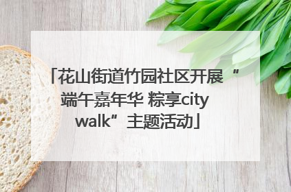 花山街道竹园社区开展“端午嘉年华 粽享city walk”主题活动