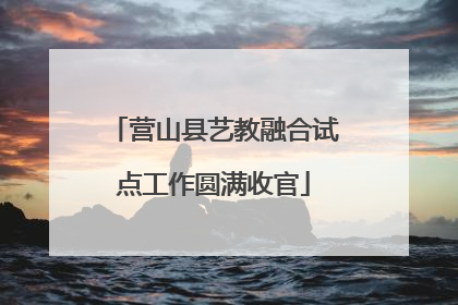 营山县艺教融合试点工作圆满收官