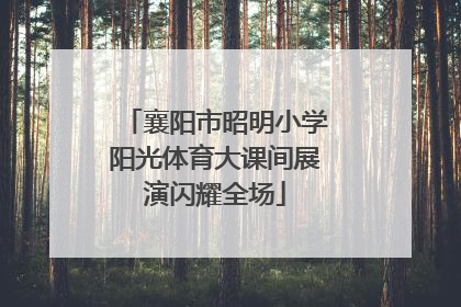 襄阳市昭明小学阳光体育大课间展演闪耀全场