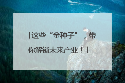 这些“金种子”，带你解锁未来产业！