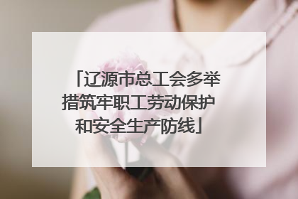 辽源市总工会多举措筑牢职工劳动保护和安全生产防线