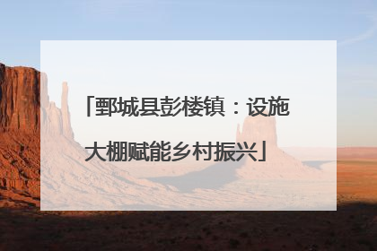 鄄城县彭楼镇：设施大棚赋能乡村振兴
