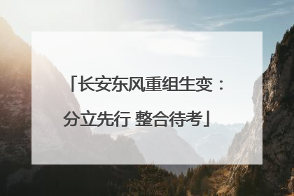 长安东风重组生变：分立先行 整合待考