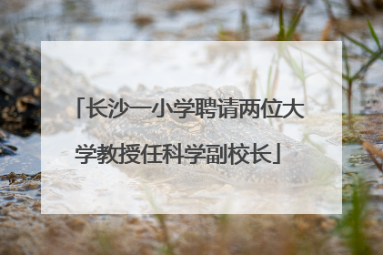 长沙一小学聘请两位大学教授任科学副校长