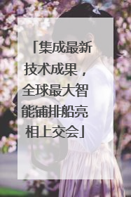集成最新技术成果，全球最大智能铺排船亮相上交会