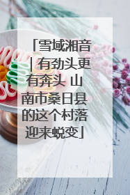 雪域湘音｜有劲头更有奔头 山南市桑日县的这个村落迎来蜕变