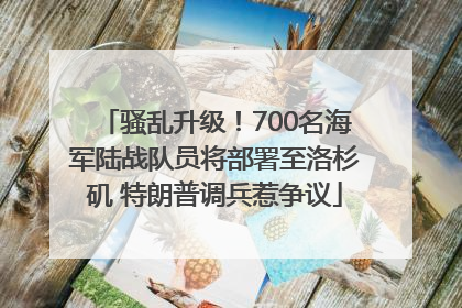骚乱升级！700名海军陆战队员将部署至洛杉矶 特朗普调兵惹争议
