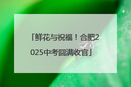 鲜花与祝福！合肥2025中考圆满收官