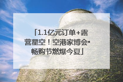 1.1亿元订单+露营星空！空港家博会▪畅购节燃爆今夏