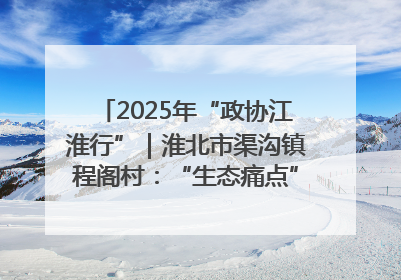 2025年“政协江淮行”｜淮北市渠沟镇程阁村：“生态痛点”变“生态景观”