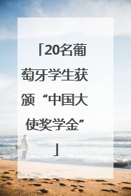 20名葡萄牙学生获颁“中国大使奖学金”