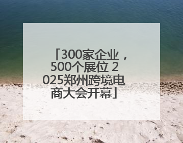 300家企业，500个展位 2025郑州跨境电商大会开幕