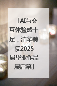 AI与交互体验感十足，清华美院2025届毕业作品展启幕